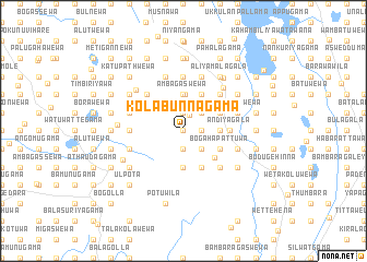 map of Kolabunnagama