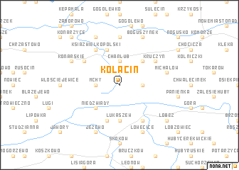 map of Kółacin