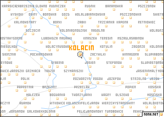 map of Kółacin