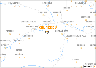 map of Kolačkov