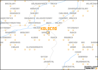 map of Kolačno