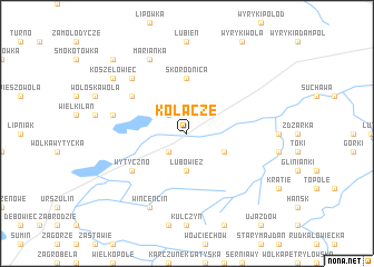 map of Kołacze