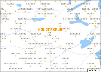 map of Kołaczkowo