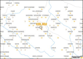 map of Koladi