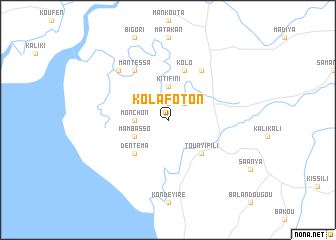 map of Kolafoton