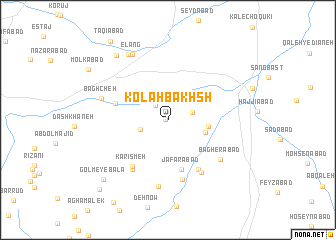 map of Kolāh Bakhsh