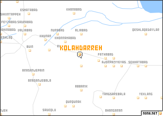 map of Kolah Darreh