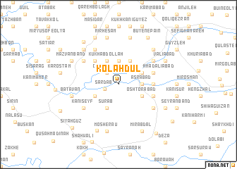 map of Kolāh Dūl