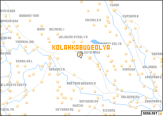 map of Kolāh Kabūd-e ‘Olyā