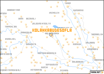 map of Kolāh Kabūd-e Soflá