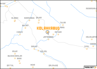 map of Kolah Kabūd