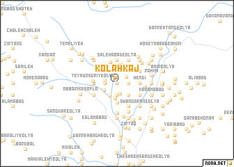 map of Kolāh Kaj