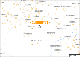 map of Kolāh Qayyeh