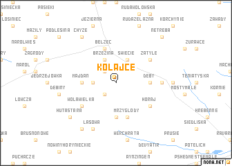 map of Kołajce