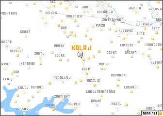 map of Kolaj