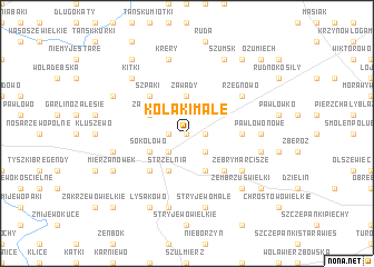 map of Kołaki Małe