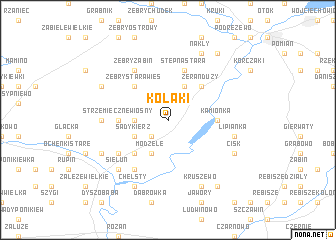 map of Kołaki