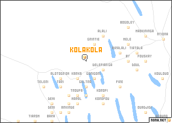 map of Kola Kola