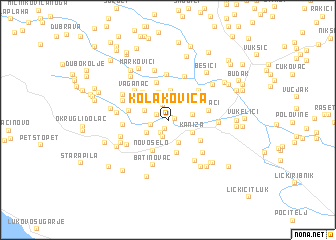 map of Kolakovica