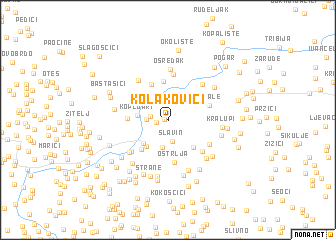 map of Kolakovići