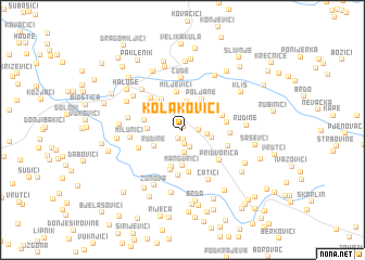 map of Kolakovići