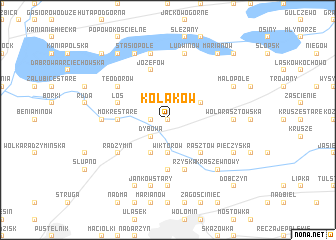 map of Kołaków