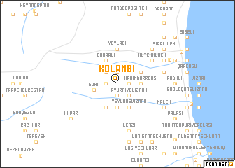 map of Kolambī