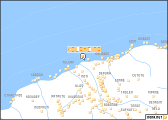 map of Kolam Cina