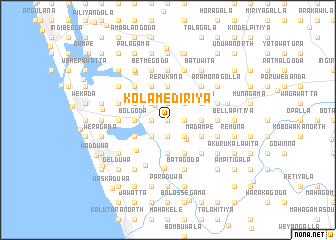 map of Kolamediriya