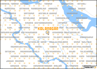 map of Kolānagar