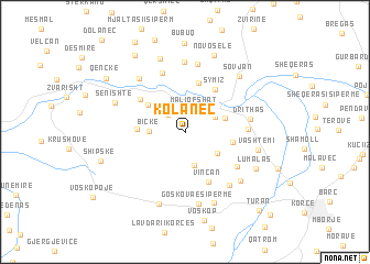 map of Kolanec