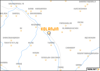 map of Kolanjīn