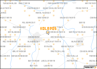 map of Kőlapos