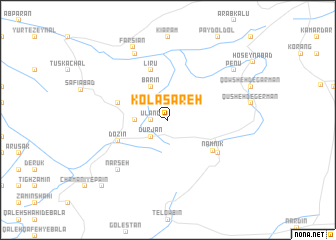 map of Kolāsareh