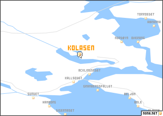 map of Kolåsen