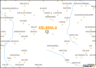 map of Kolashlū