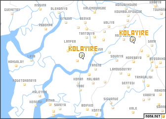 map of Kolayiré