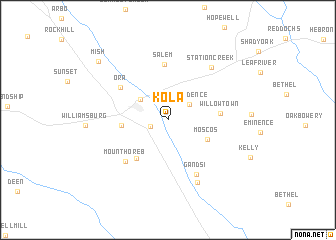 map of Kola