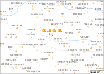 map of Kolbasino