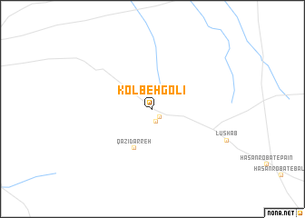 map of Kolbeh Golī