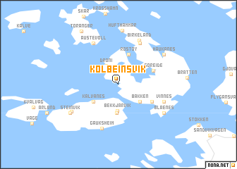 map of Kolbeinsvik