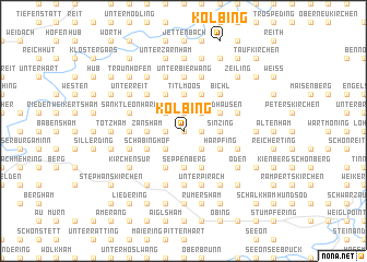 map of Kolbing