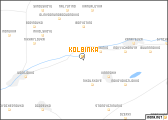 map of Kolbinka