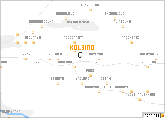 map of Kolbino