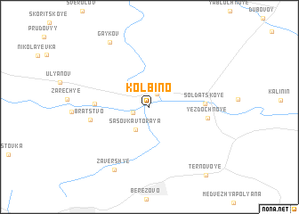 map of Kolbino