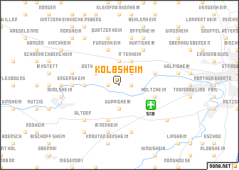 map of Kolbsheim