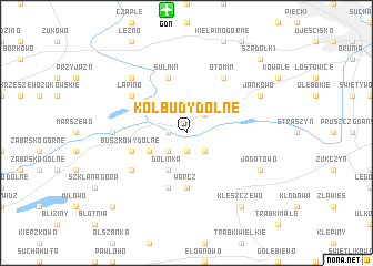 map of Kolbudy Dolne