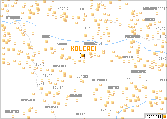 map of Kolčaci