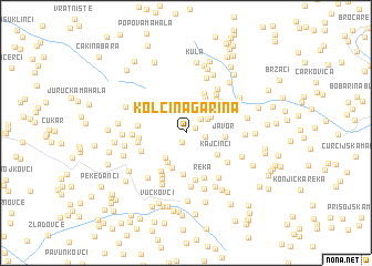 map of Kolčina Garina