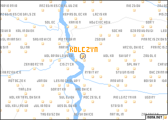 map of Kolczyn